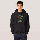 Veste À Capuche Autistic Gigi Puzzle Support Famille Autisme Sensi (Devant entier)