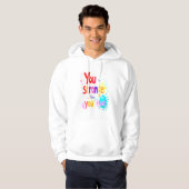 Veste À Capuche Autonomiser l'art de la typographie des devis (Devant entier)
