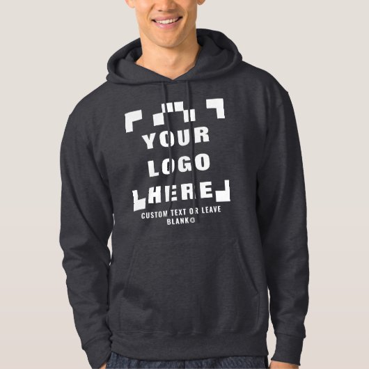 Veste À Capuche Avant +optionnel Arrière, Logo Entreprise gris fon (Devant)