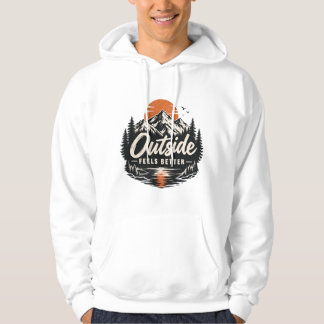 Veste À Capuche Aventure de la nature de la montagne, ça se sent m