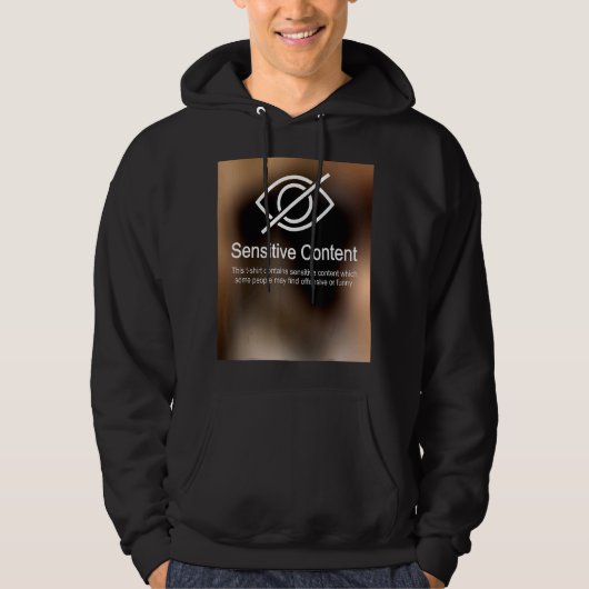 Veste À Capuche Avertissement sur le contenu sensible 2 (Devant)