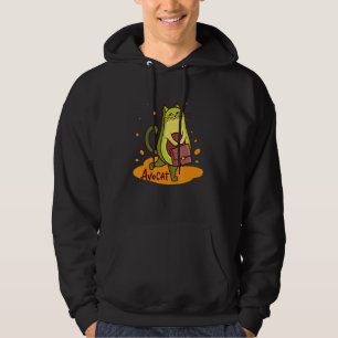 Veste À Capuche Avocado Cat Girl Avec Porte-documents