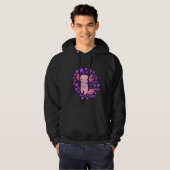 Veste À Capuche Axolotl et fleurs (Devant entier)
