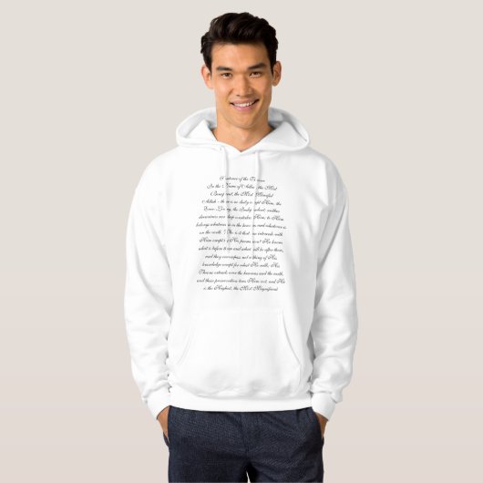 Veste À Capuche Ayat al-Kursî (Devant entier)