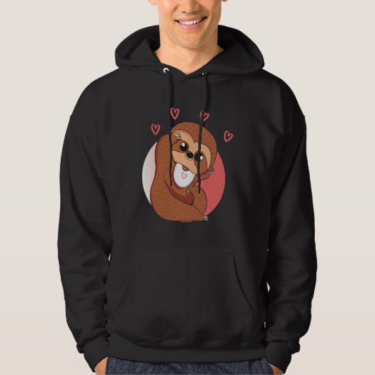 Veste À Capuche Baby Sloth Love (Devant)