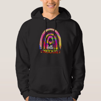 Veste À Capuche Back To School Rainbow Boho Tie Dye Teacher Hello 