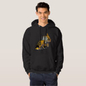 Veste À Capuche Backhoe Excavator Construction Operator Heavy Equi (Devant entier)