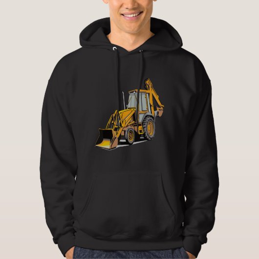 Veste À Capuche Backhoe Excavator Construction Operator Heavy Equi (Devant)