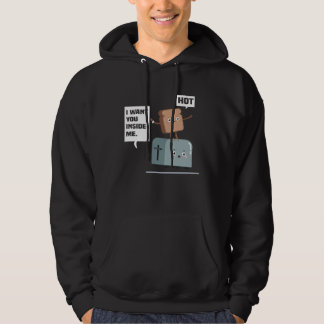 Veste À Capuche Backprint I want you inside me  toast and toaster