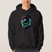 Veste À Capuche Backprint rainbow eye the beauty in the dark (Devant)