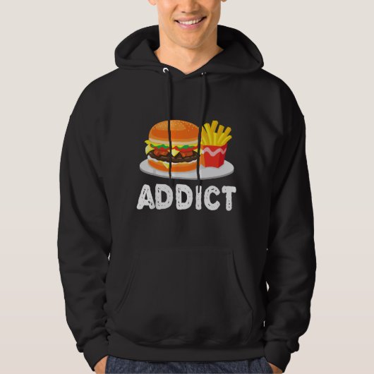 Veste À Capuche Bacon Cheeseburger Hamburger et frites Addi (Devant)