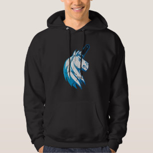 Veste À Capuche Bad Horse Unicorne Avec tronçonneuse Et Flames Ble