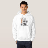 Veste À Capuche Badass métallique lourd (Devant entier)