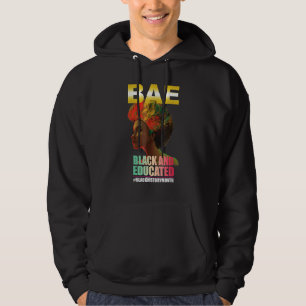 Veste À Capuche BAE Noir Et Éduqué Reine de l'Histoire Noire Mélan