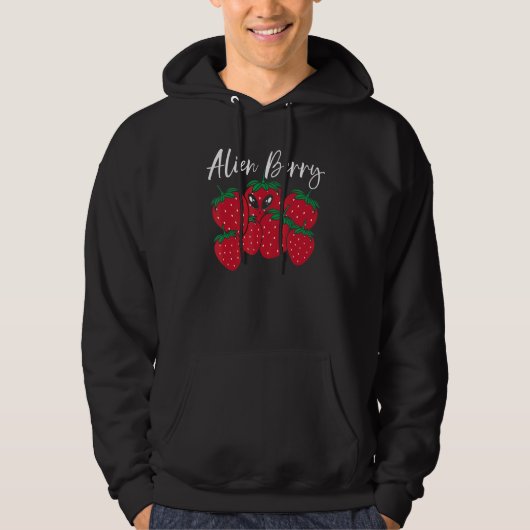 Veste À Capuche Baie Alien Fraise Extraterrestre Fraise (Devant)