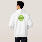 Veste À Capuche Bal de tennis vert moderne (Dos entier)