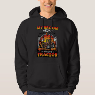 Veste À Capuche Balai Cassa Tracteur Halloween Sorcière Fantômes_1