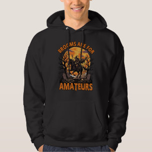 Veste À Capuche Balais Sont Des Amateurs Halloween Sorcière Cheval
