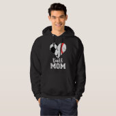 Veste À Capuche Ball Mom Heart  Soccer Mom (Devant entier)