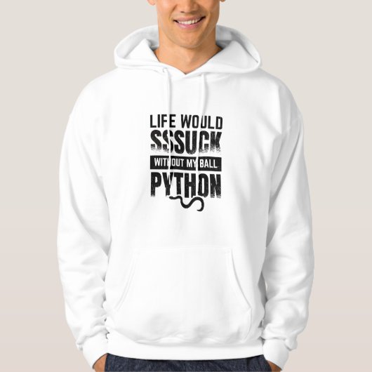 Veste À Capuche Ball Python| Cadeau de reptile de serpent (Devant)