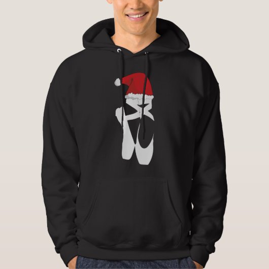 Veste À Capuche Ballet Pointe Chaussure Noël Santa Hat (Devant)