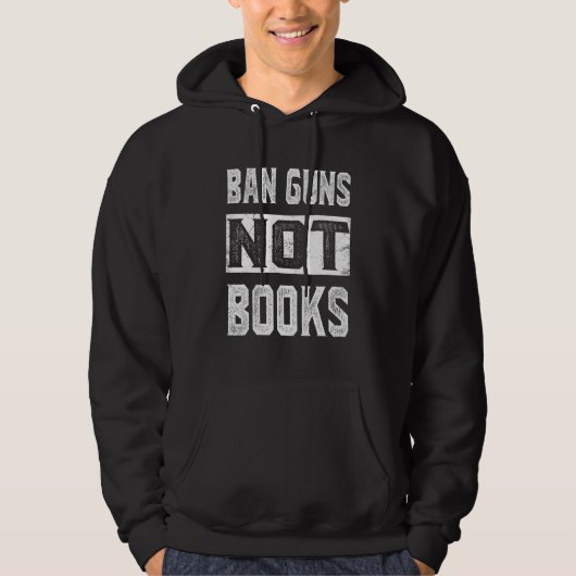 Veste À Capuche Ban Guns Not Books Tee Read Books Lover_1 (Devant)