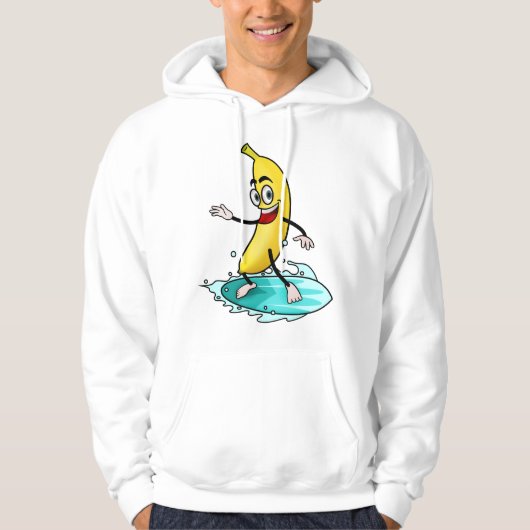 Veste À Capuche Banane de surf jaune (Devant)