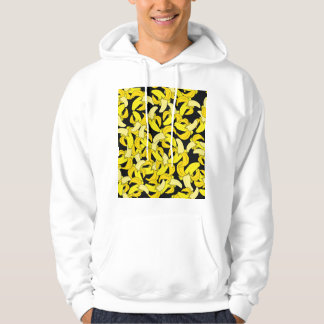 Veste À Capuche Bananes jaunes vintages : Arrière - plan noir