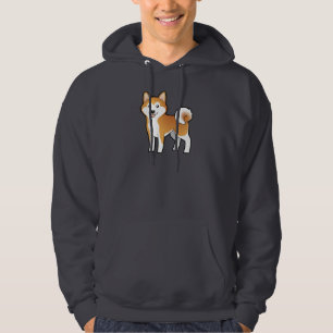 Veste À Capuche Bande dessinée Akita Inu/Shiba Inu