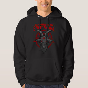 Veste À Capuche Baphomet est mon animal spirituel I Satanique Occu