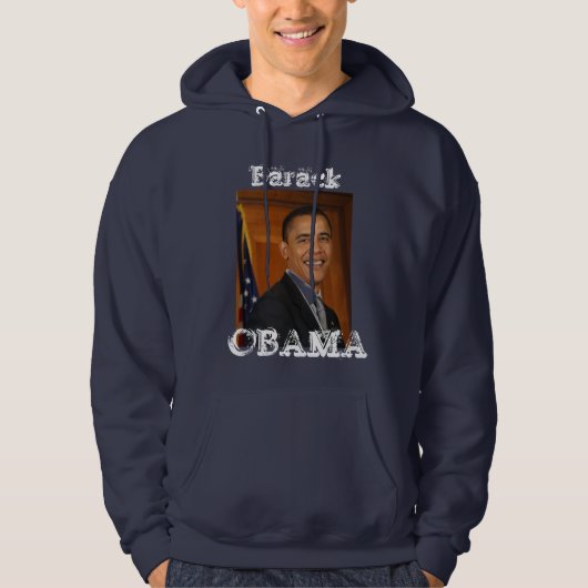 Veste À Capuche Barack, OBAMA Hoody. "Oui nous pouvons " (Devant)