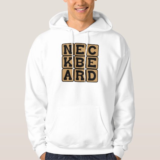 Veste À Capuche Barbe de cou, Mème Internet (Devant)