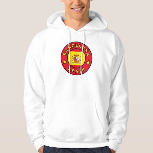 Veste À Capuche Barcelone Espagne (Devant)