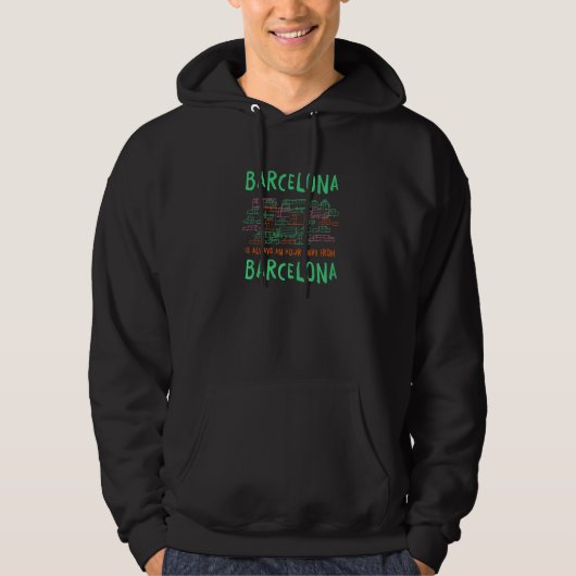 Veste À Capuche Barcelone est à une heure de Barcelone Memes Spa (Devant)