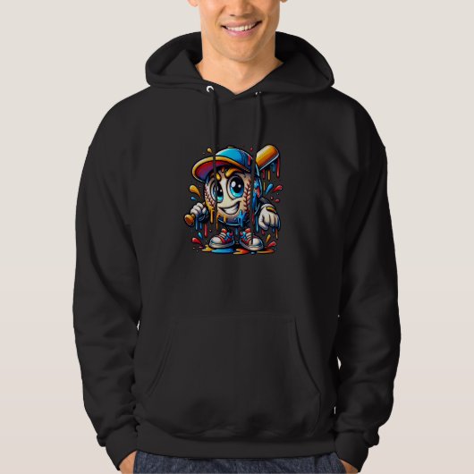 Veste À Capuche Baseball Mascot Drip Baseball Drip Baseball Bateau (Devant)