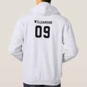 Veste À Capuche Baseball Softball Club Équipe Ligue Nom Numéro (Dos)