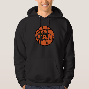 Veste À Capuche Basket joueur ventilateur orange balle