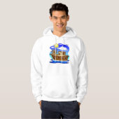 Veste À Capuche Bateau de pêche dessin animé (Devant entier)