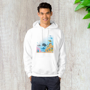 Veste À Capuche Bateau Et Poisson Ensoleillés