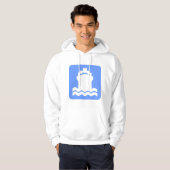 Veste À Capuche Bateau impeccable - Bleu bébé (Devant entier)