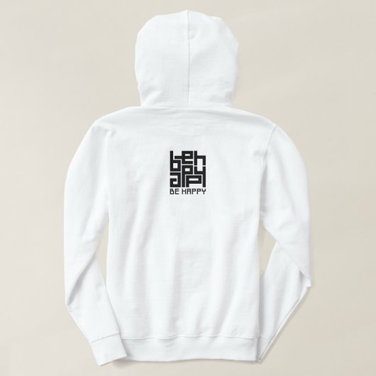 Veste À Capuche Be happy (Design dos)