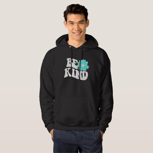 Veste À Capuche Be Kind  Love  Blessed  Grateful  Kindness  3 (Devant entier)