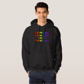 Veste À Capuche Be Proud No Matter What Others Say LGBTQ Rainbow F (Devant entier)