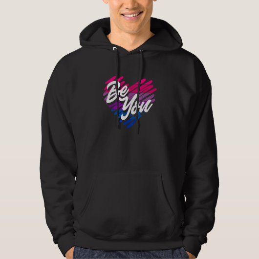 Veste À Capuche Be You Funny Bi Pride Flag Bisexual (Devant)