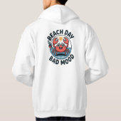 Veste À Capuche Beach Day Bad Mood – Funny Crab Cartoon Summer T‑S (Dos)