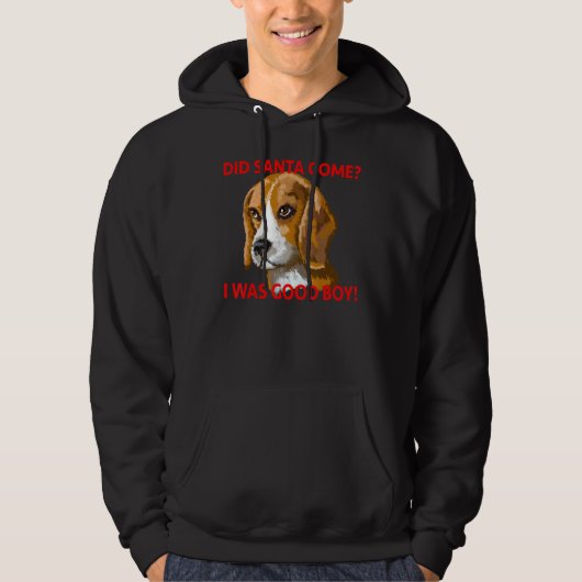 Veste À Capuche Beagle Était Bon Garçon (Devant)