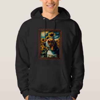 Veste À Capuche Beagle Painting Sunflower Flower Mom Women Floral 