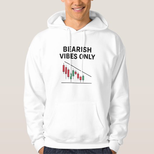 Veste À Capuche Bearish Vibes Only Trader Hoodie | Chart Pattern (Devant)
