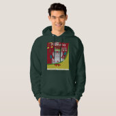 Veste À Capuche Beau Père Noël extraordinaire en rouge (Devant entier)