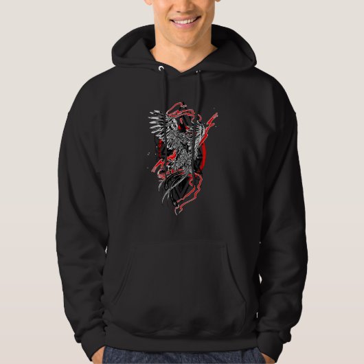 Veste À Capuche Beau Phénix Sortant Des Cendres (Devant)